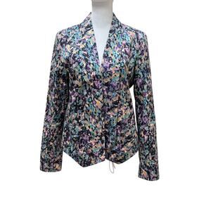 Mossimo Abstract Print Open-Front Blazer | Size
